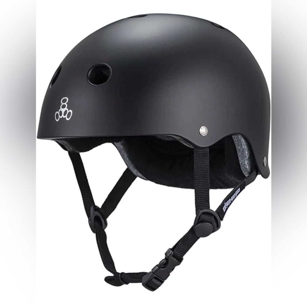 T8 Certified Deep Cover Helmet S/M – Matte Black Multi-Sport Safety Gear